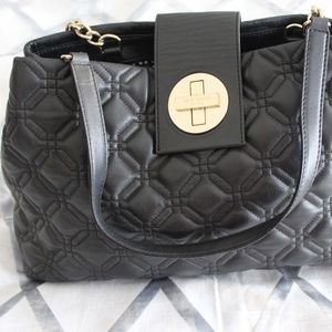 Kate Spade Black Quilted Handbag
